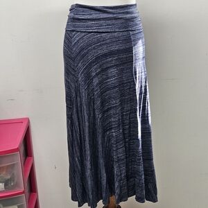 Gap Maxi Skirt Size XS Navy Heather Stretch Flowy Y2K Fairy Festival